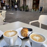 Croissant terrace  at Santa Vegana in Barcelona