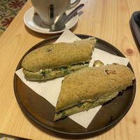 Avocado Baguette   at Santa Vegana in Barcelona