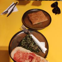 Spinach Tortilla at Santa Vegana in Barcelona