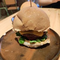 Burger at Santa Vegana in Barcelona