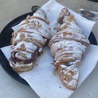 Choco filled croissant  at Santa Vegana in Barcelona