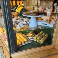 Sandwiches and pastries at Santa Vegana in Barcelona