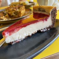 Vegan cheesecake   at Santa Vegana in Barcelona