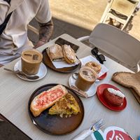 Iced coffees   at Santa Vegana in Barcelona