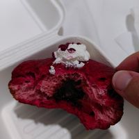 Inside with chocolate filling at Santa Vegana in Barcelona