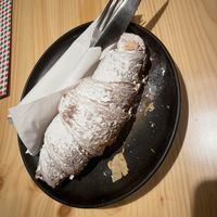Chocolate croissant  at Santa Vegana in Barcelona
