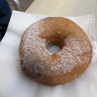 Chocolate donut   at Santa Vegana in Barcelona
