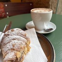 Good coffe good crossaint   at Santa Vegana in Barcelona