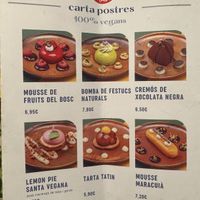 Menu (1/3).  at Santa Vegana in Barcelona