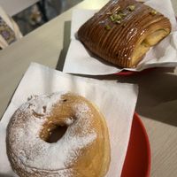 Donut and pistachio   at Santa Vegana in Barcelona