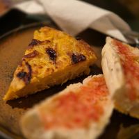 Potato tortilla (Spanish omelette) at Santa Vegana in Barcelona