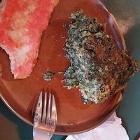 Tortilla de espinacas at Santa Vegana in Barcelona