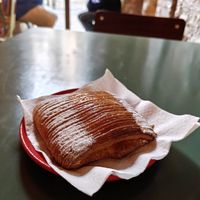 With cream at Santa Vegana in Barcelona