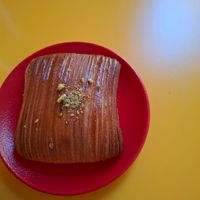 Little pistacchio one (not as crazy as the croissant) at Santa Vegana in Barcelona