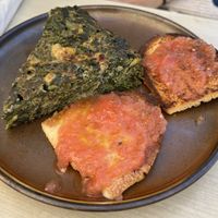 Tortilla de espinacas   at Santa Vegana in Barcelona