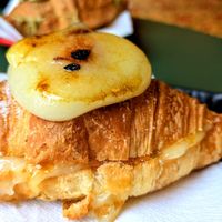 Croissant Creme de  Catalan at Santa Vegana in Barcelona