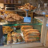 Vegan sandwiches at Santa Vegana in Barcelona