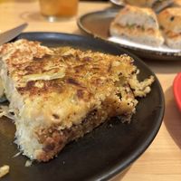 Leek tortilla at Santa Vegana in Barcelona