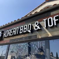 Sign at Sura Korean BBQ & Tofu House in Long Beach