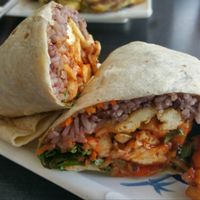 Tofu burrito  at Sura Korean BBQ & Tofu House in Long Beach
