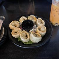 Vegetable dumplings   at Sura Korean BBQ & Tofu House in Long Beach
