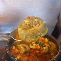 Vegan dumpling soup!  at Sura Korean BBQ & Tofu House in Long Beach