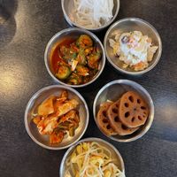 banchan #Veganuary at Sura Korean BBQ & Tofu House in Long Beach