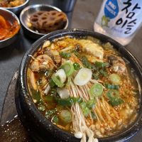 Mushroom tofu soup   at Sura Korean BBQ & Tofu House in Long Beach