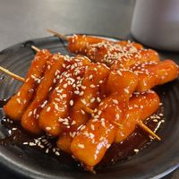 Rice cakes  at Sura Korean BBQ & Tofu House in Long Beach