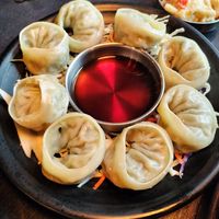 Steamed dumplings at Sura Korean BBQ & Tofu House in Long Beach