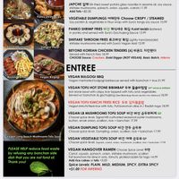 Vegan Menu  at Sura Korean BBQ & Tofu House in Long Beach