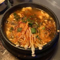 LB mushroom soup😍  at Sura Korean BBQ & Tofu House in Long Beach