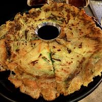 scallion pancake   at Sura Korean BBQ & Tofu House in Long Beach