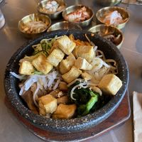 Bibimbap + 1 order of banchan  at Sura Korean BBQ & Tofu House in Long Beach