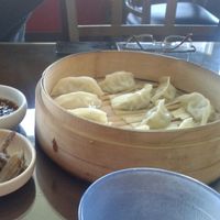 veggie dumplings at Sura Korean BBQ & Tofu House in Long Beach