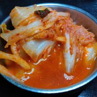 Vegan kimchi at Sura Korean BBQ & Tofu House in Long Beach