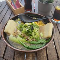 Vegan shio ramen mit extra Tofu (16,40 euro) at 957 Ramen Bar in Marburg