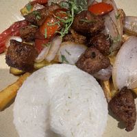 Vegan lomo saltado   at Doomo Saltado in Lima