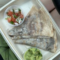 bean and cheese quesadilla   at Vibe Organic Kitchen & Juice in Costa Mesa