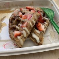 waffle  at Vibe Organic Kitchen & Juice in Costa Mesa