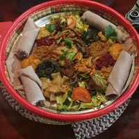 Vegane Probierplatte für 2 at Mommona African Restaurant in Frankfurt