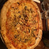 Vegan Margherita with added jackfruit  at Coppola in Lisbon