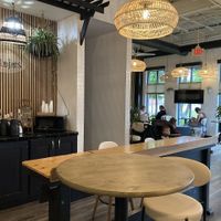 Interior seating at Mojo's Coffee and More in Bay Village