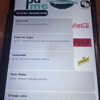 Soft drinks   at Ma Pa Me in South Brisbane