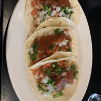 Vegan bean tacos  at Taco Fresco in Whitewater