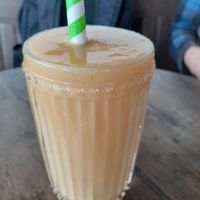 Papaya pineapple mango smoothie at Gaard 2 Coffee Hide in Sheffield
