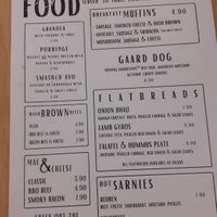 Menu May 2024 at Gaard 2 Coffee Hide in Sheffield