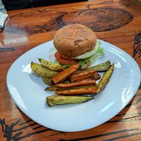 Fresh burger I think was the name. at Menta y Limón in Buenos Aires