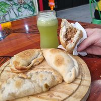 Empanadas e choripan. at Menta y Limón in Buenos Aires