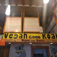 Menu at Vegan Come Koala in Pisa